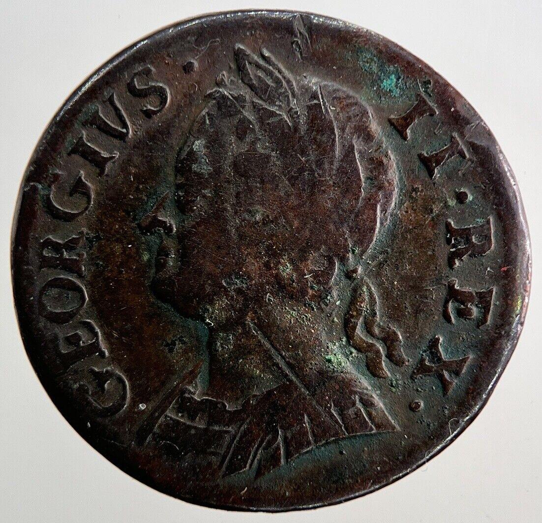 1749 George II 2nd Farthing Coin | Very High Grade