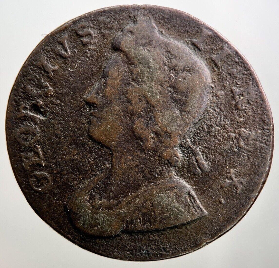 1753 George II 2nd Half-Penny Coin | Collectable Grade | a803