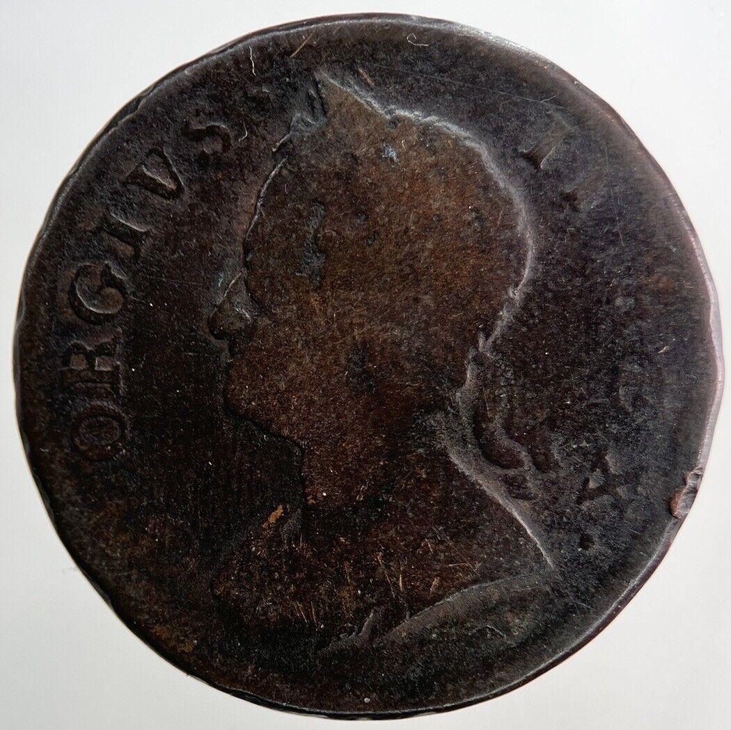 1753 George 2nd II Half-Penny British Coin | Collectable Grade