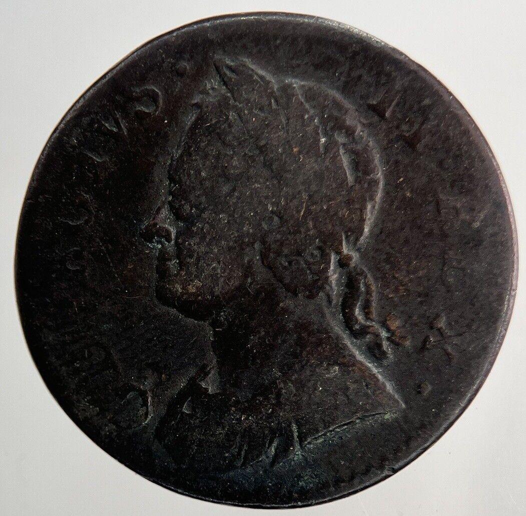 1754 George II 2nd Farthing Coin | Fine Collectable Grade