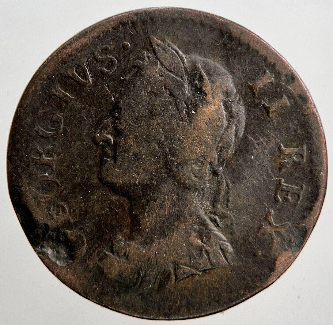 1754 George II 2nd Farthing | British Copper Coin | Collectable Grade | a2160
