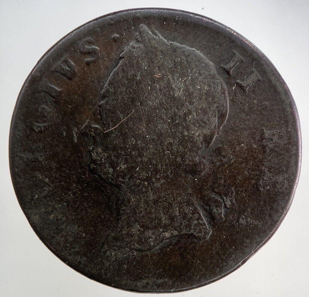 1760 Irish Hibernia Half-Penny Coin | Collectable Grade