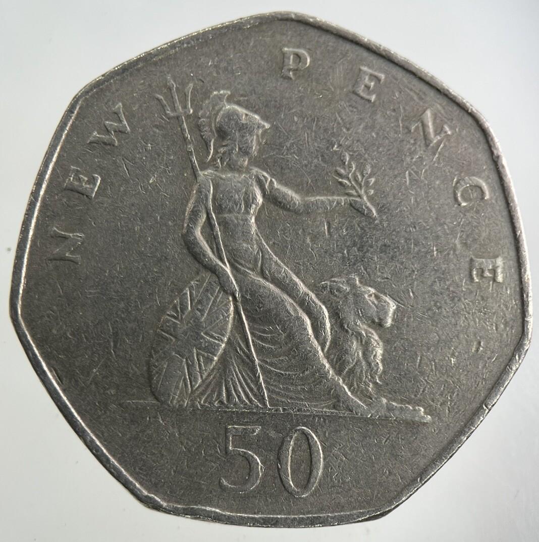 1978 Elizabeth II 2nd 50p Fifty-Pence Coin | Fine Collectable Grade