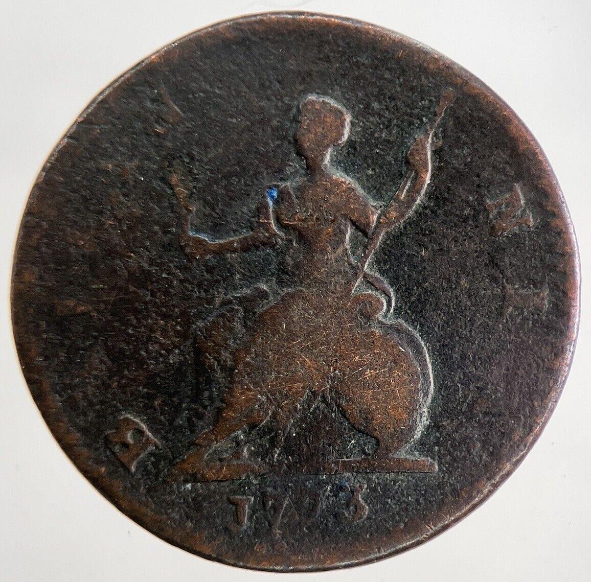 1773 George 3rd III Farthing Coin | Fine Collectable Grade