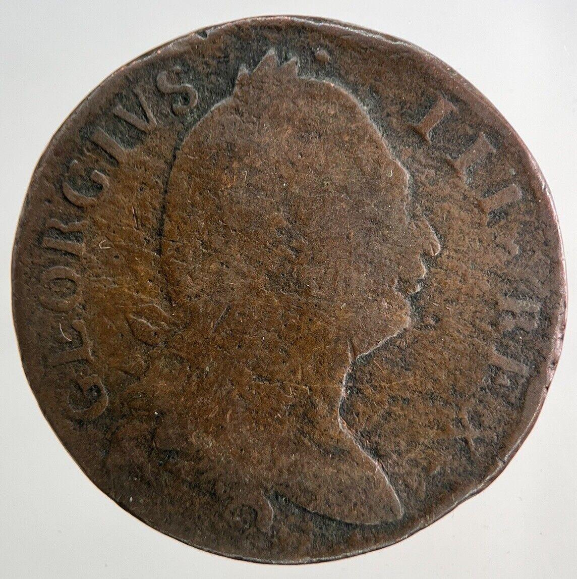 1775 Irish Hibernia Half-Penny Coin | Collectable Grade