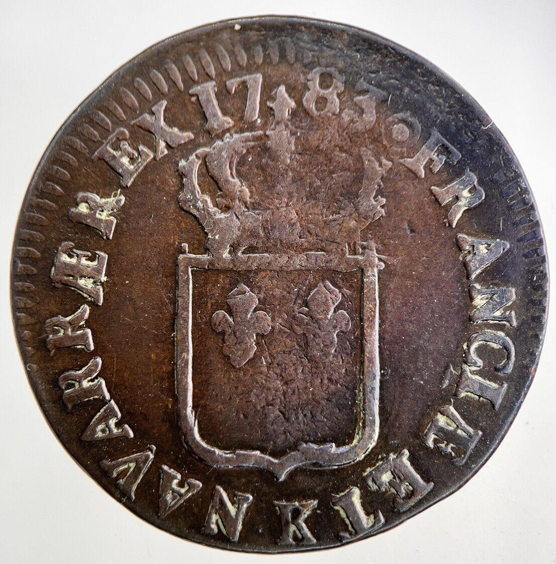 1783 France 1 Sol Coin | Fine Collectable Grade