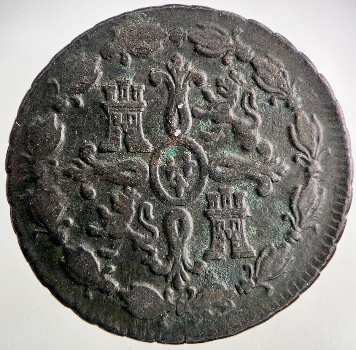 1788 Spain 8 Maravedis Coin | Very High Grade