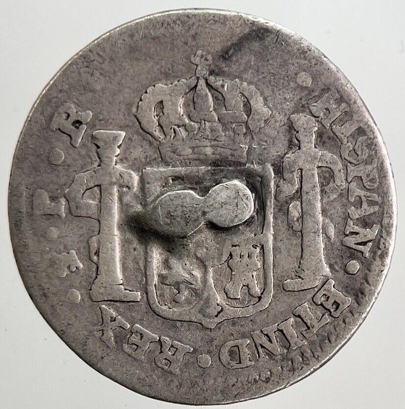 1790 Spain Half 1/2 Real Silver Coin | Collectable Grade | a5553