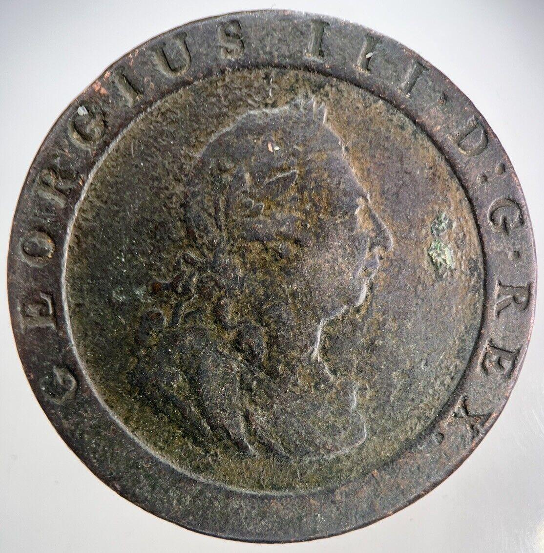 1797 George III 3rd Cartwheel One Penny Coin | Fine Collectable Grade | a2102