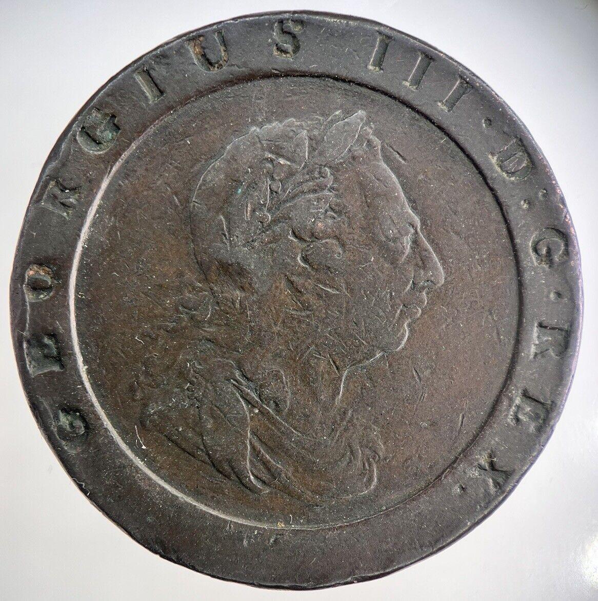 1797 George III Cartwheel Two-Pence Coin | Very High Grade | a2624