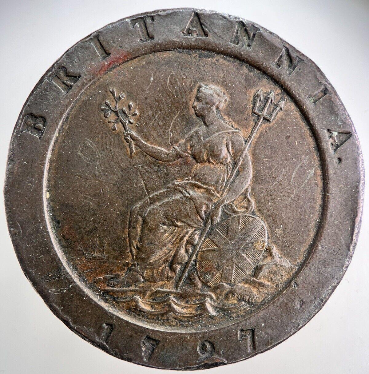 1797 George III Cartwheel Two-Pence Coin | Very High Grade | a3872