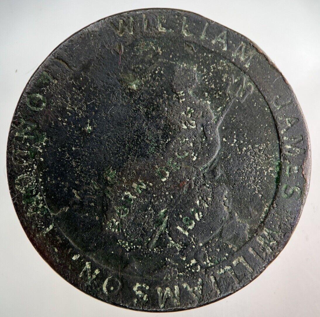 1797 Stamped George III 3rd Cartwheel One Penny Coin | Collectable Grade