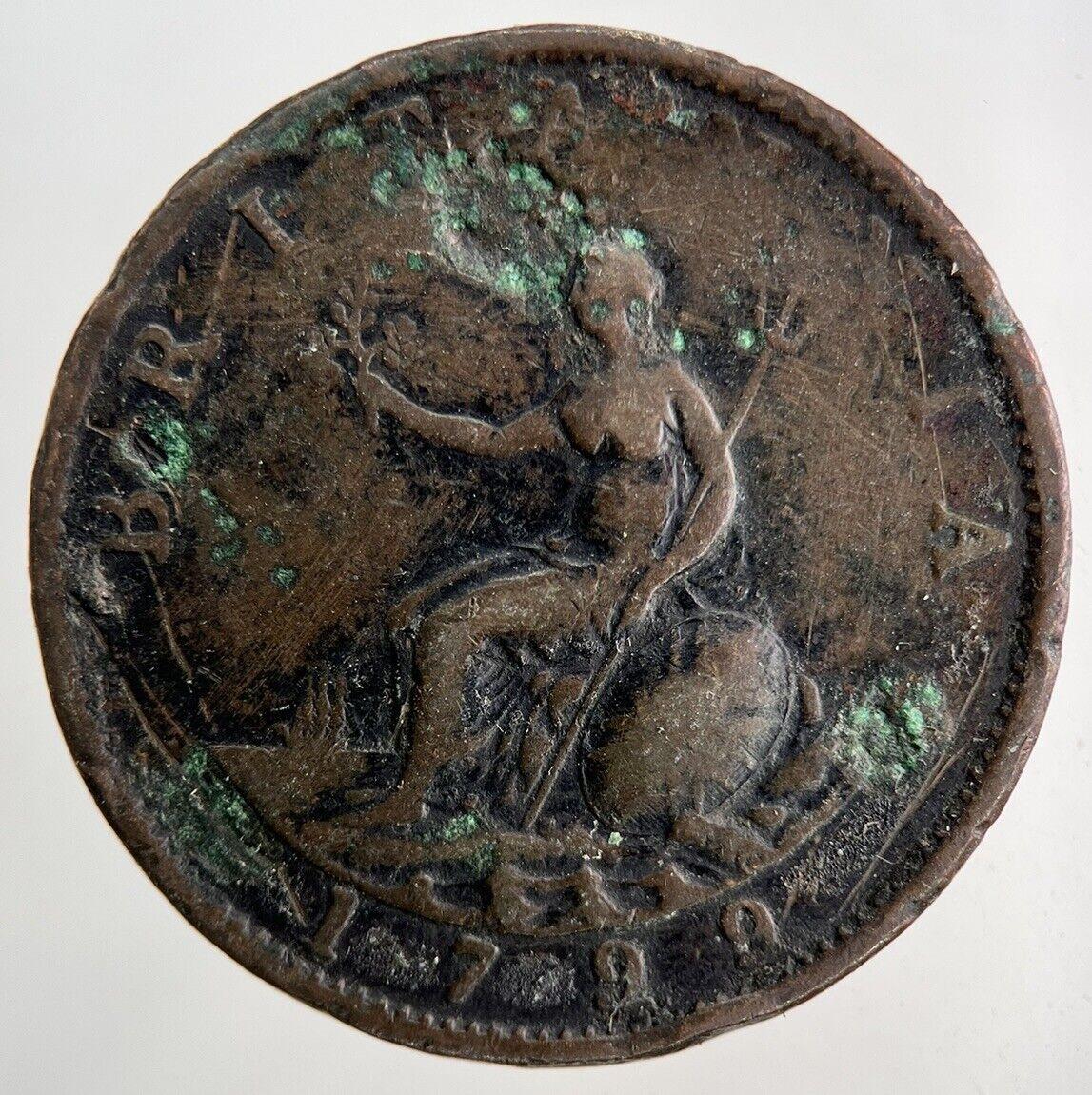 1799 George III 3rd Half-Penny Coin | Collectable Grade