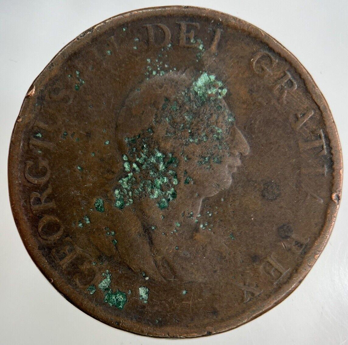 1799 George III 3rd Half-Penny Coin | Collectable Grade