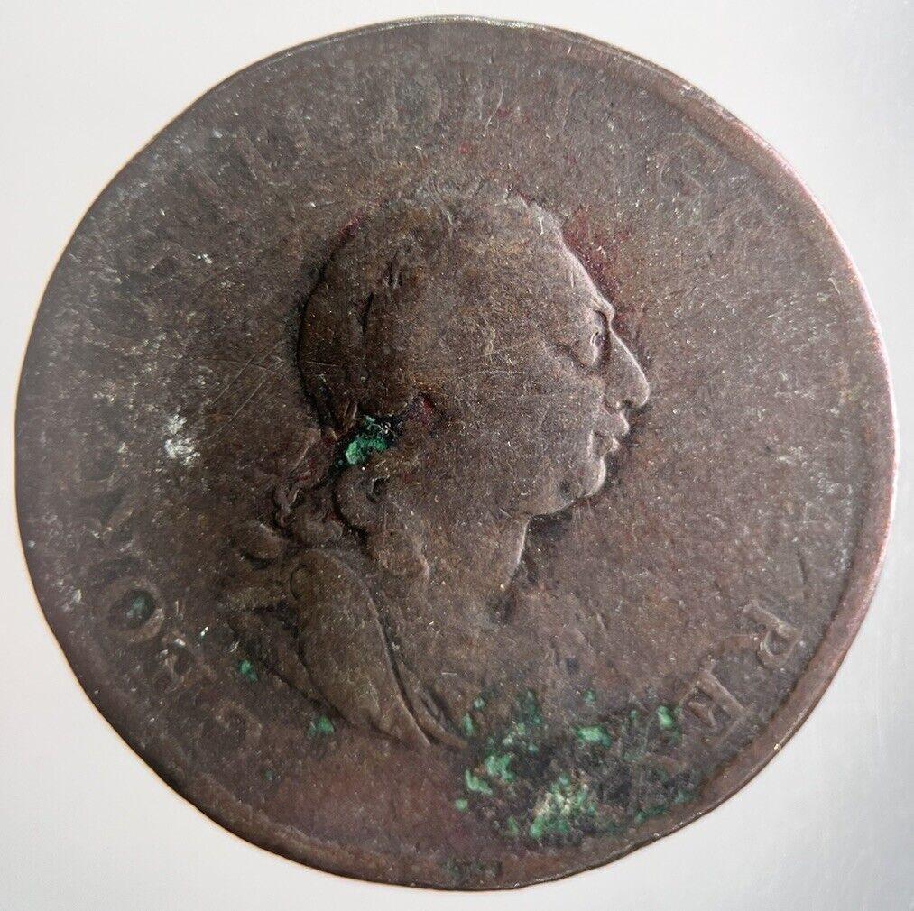 1799 George III 3rd Half-Penny Coin | Fair Grade | a4390