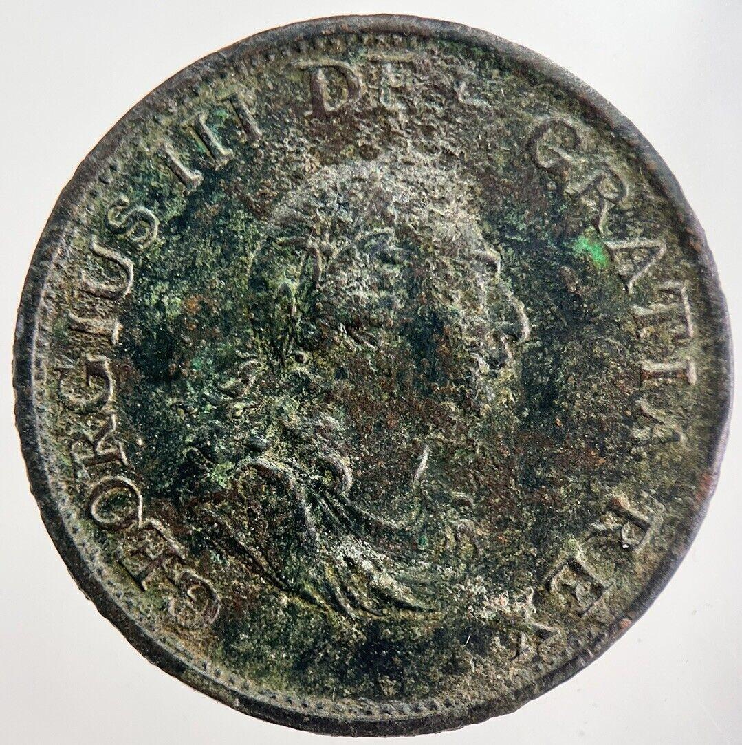 1799 George III 3rd Half-Penny Coin | Very High Grade | a5756