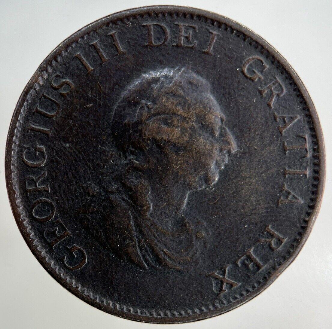 1799 George III 3rd Half-Penny Coin | Fine Collectable Grade