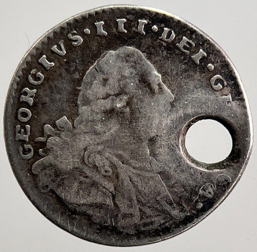1800 George III 3rd Maundy One-Penny Silver Coin | Collectable Grade | a2605