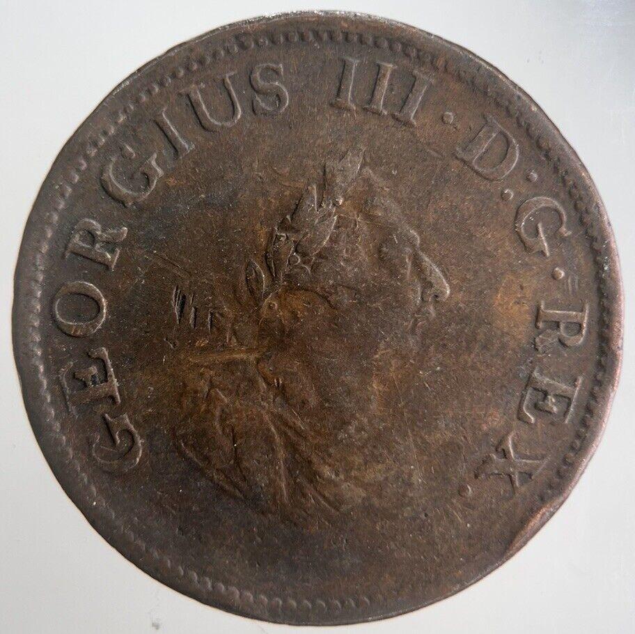 1805 George III Irish Hibernia Half-Penny Coin | Fine Collectable Grade | a4520