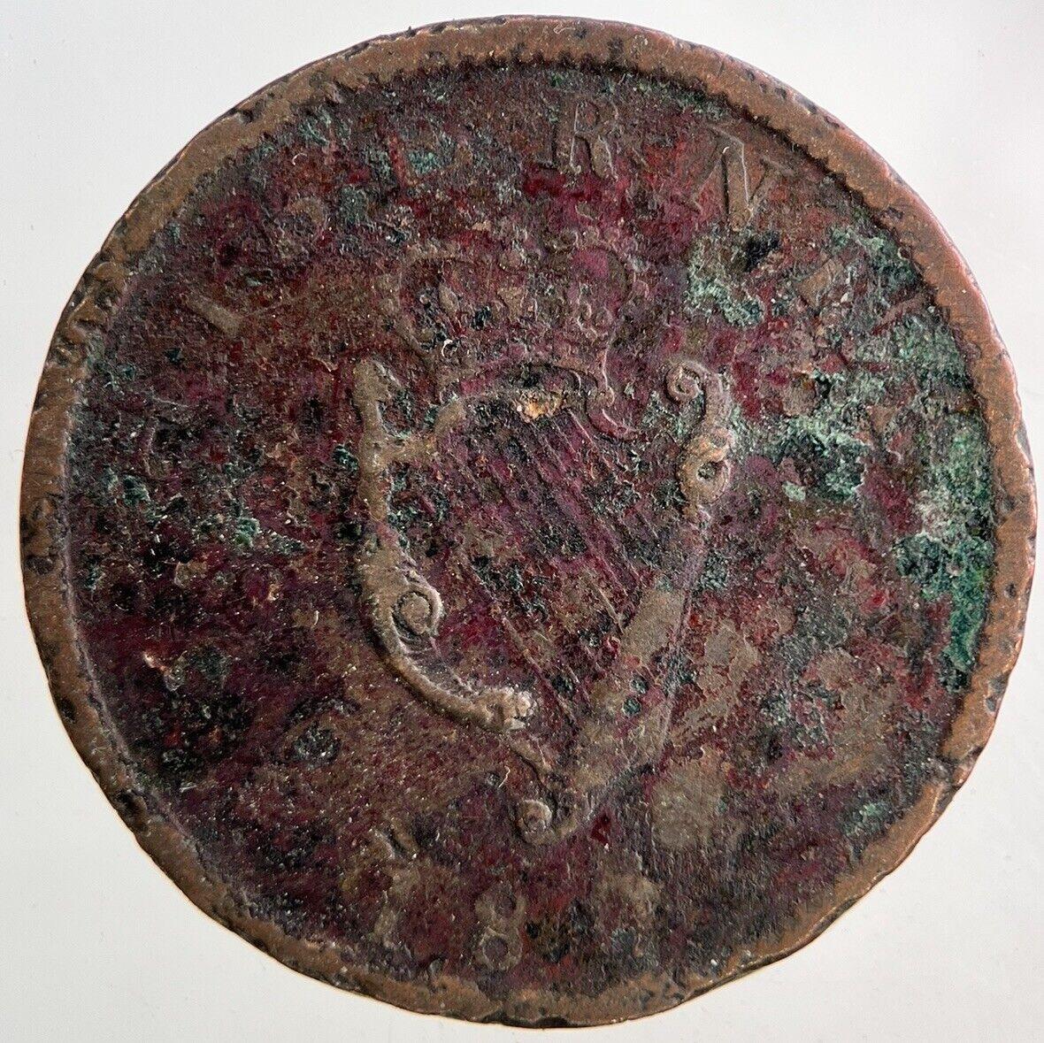 1805 Irish Half-Penny Coin | Collectable Grade