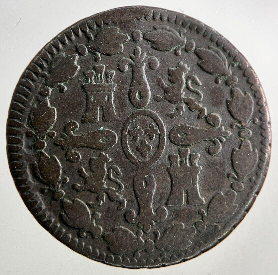 1799 Spain 4 Maravedis Coin | Fine Collectable Grade