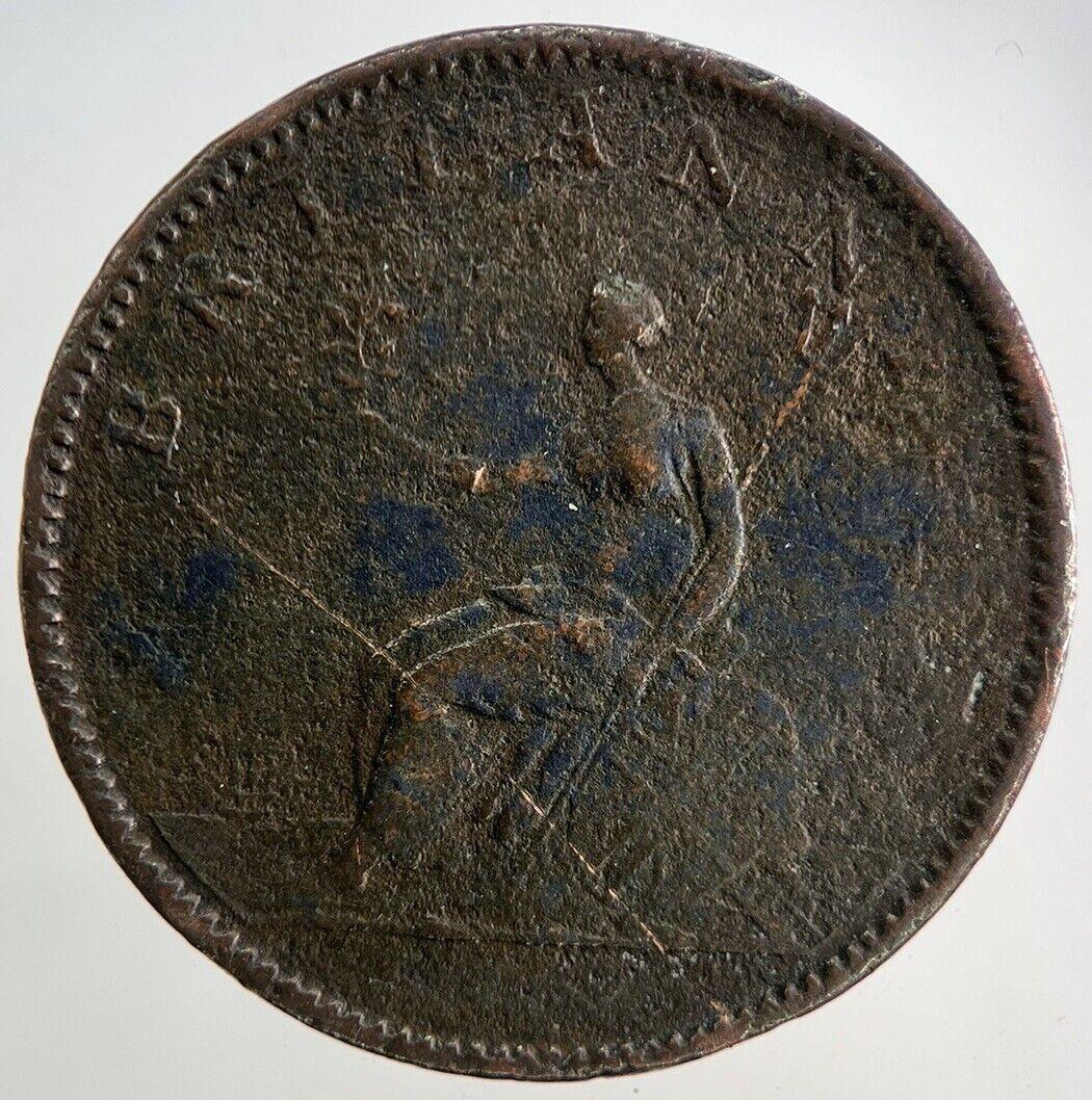 1806 George 3rd III Half-Penny Coin | Collectable Grade