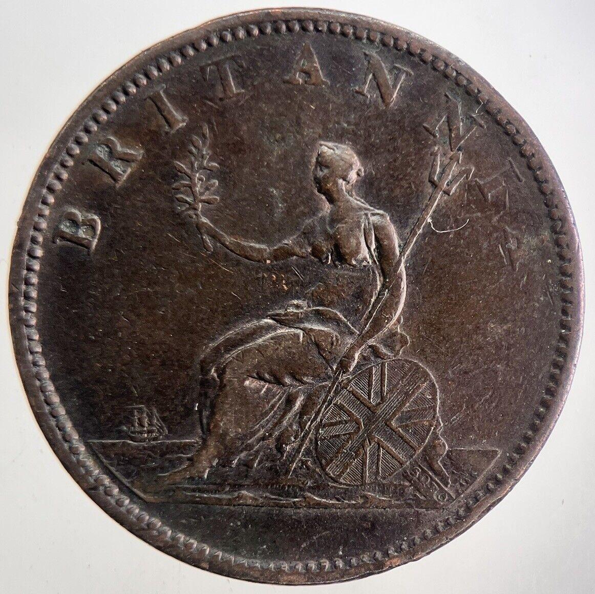 1806 George 3rd III Half-Penny Coin | Very High Grade | a9897