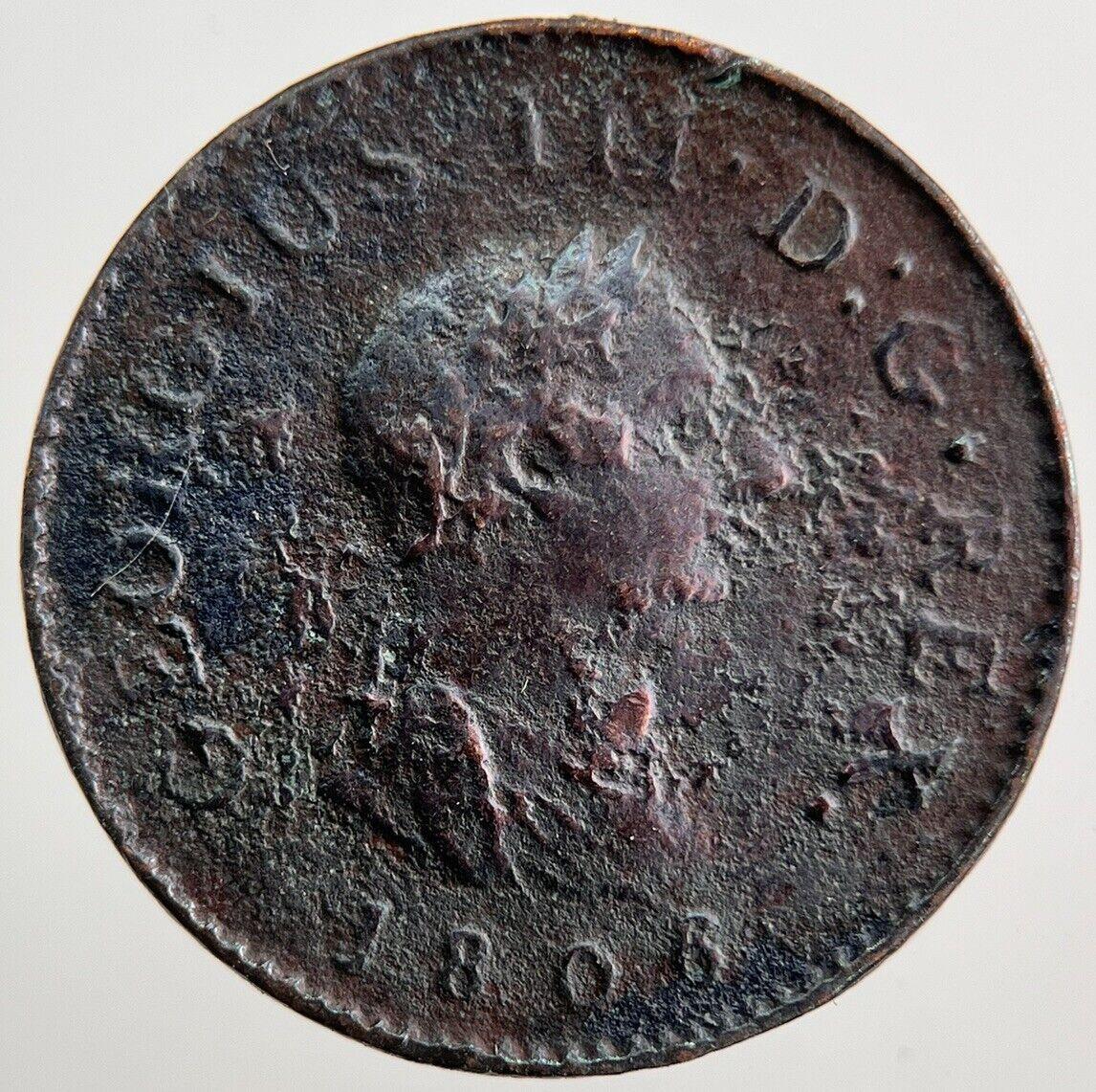 1806 George 3rd III Half-Penny Coin | Collectable Grade | a7210