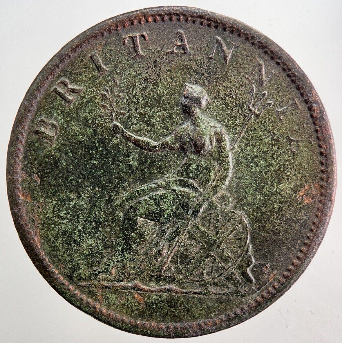 1806 George 3rd III Half-Penny Coin | Very High Grade | a5782