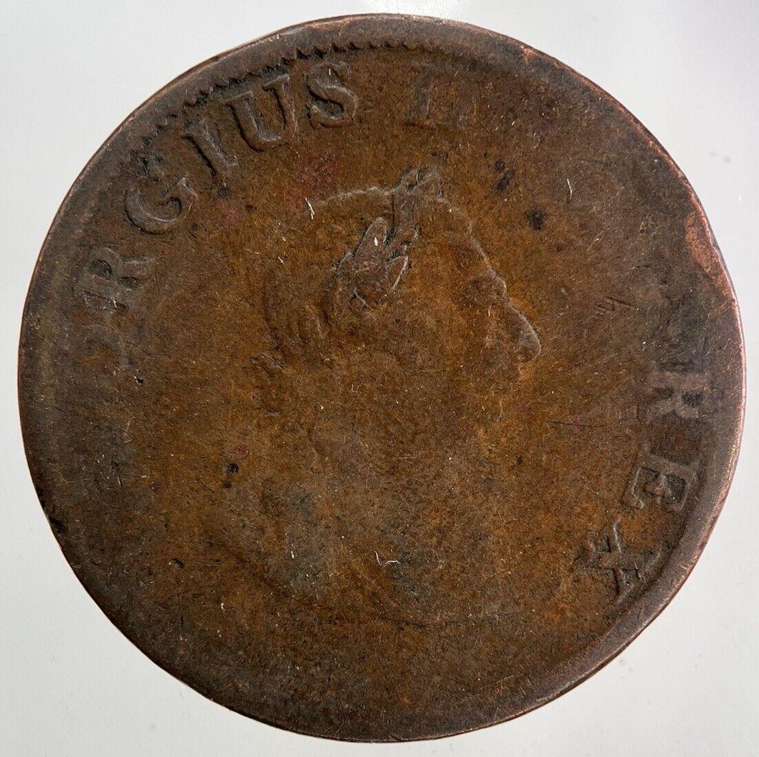 1805 Irish Hibernia Half-Penny Coin | Collectable Grade