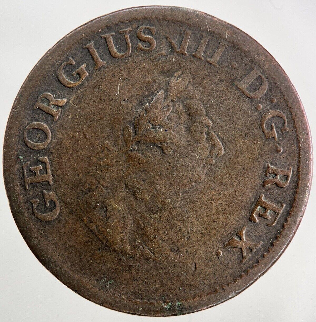 1805 Irish Hibernia Half-Penny Coin | Fine Collectable Grade