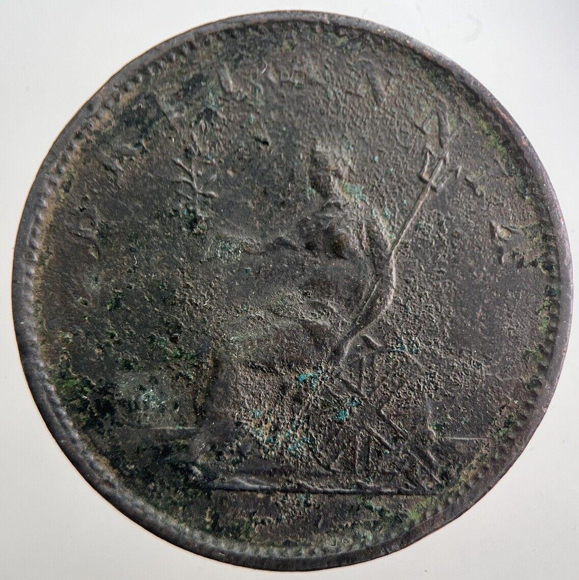 1806 George 3rd III Half-Penny British Coin | Fine Collectable Grade | a7531