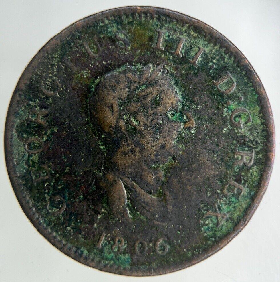 1806 George III 3rd Half-Penny Coin | Collectable Grade