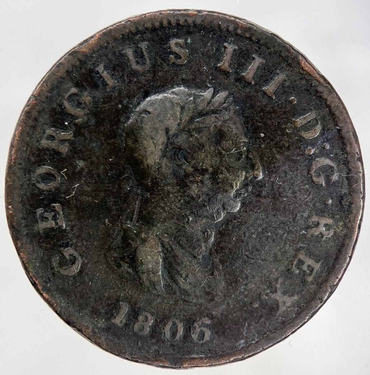 1806 George III 3rd Half-Penny Coin | Collectable Grade