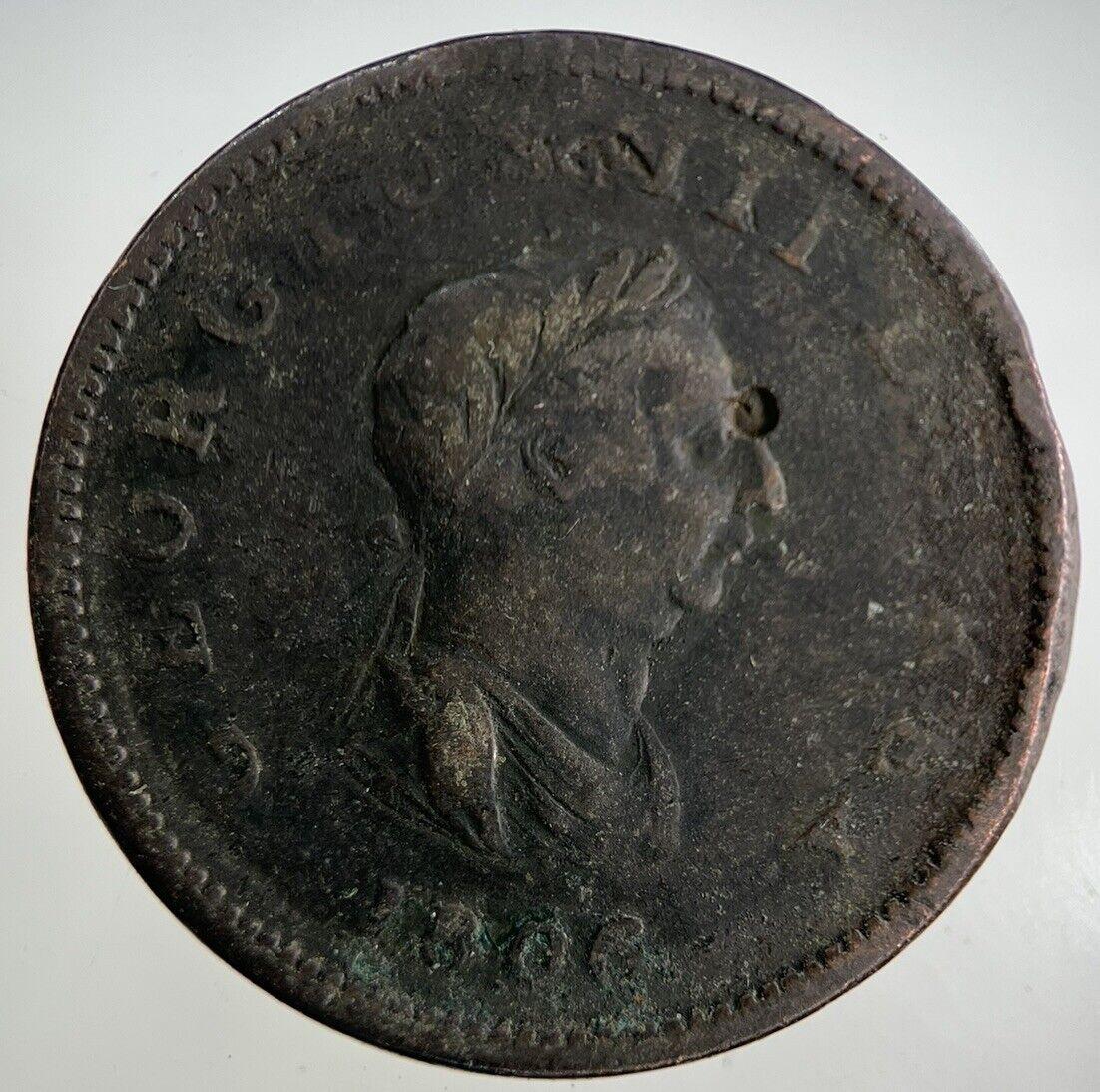 1806 George III 3rd Half-Penny Coin | Collectable Grade