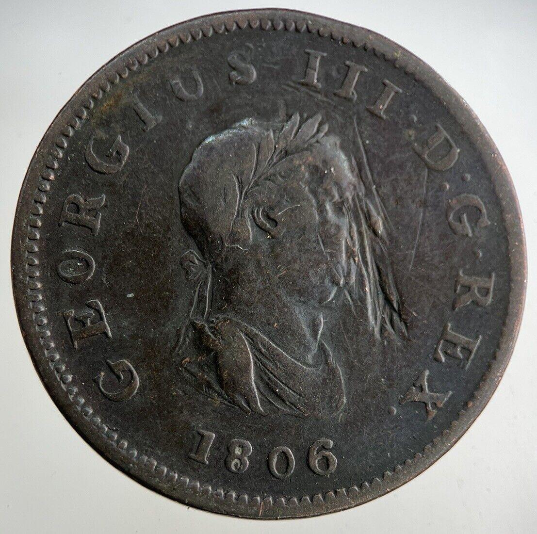 1806 George III 3rd Half-Penny Coin | Collectable Grade