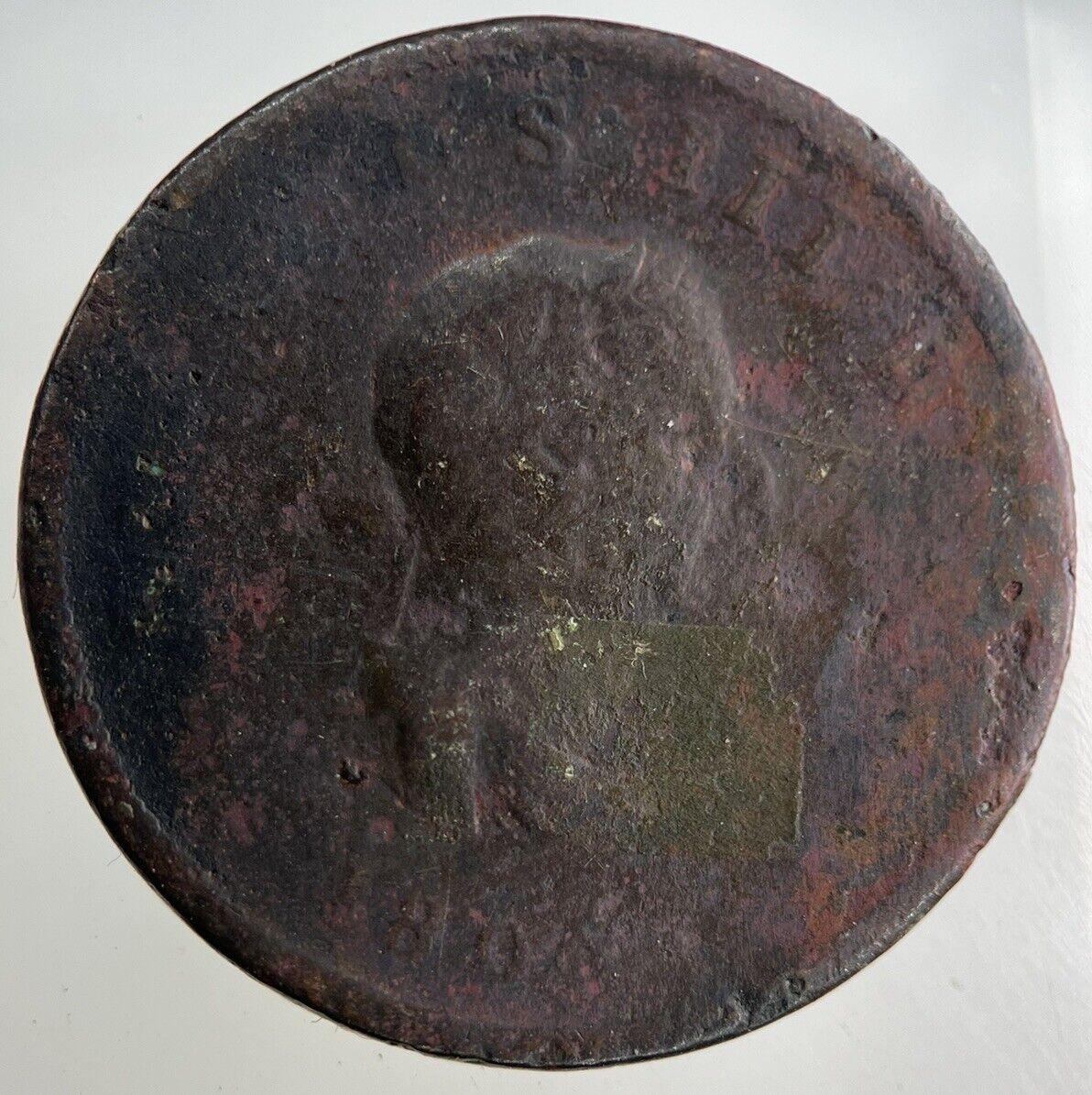 1806 George III 3rd Half-Penny Coin | Fair Grade