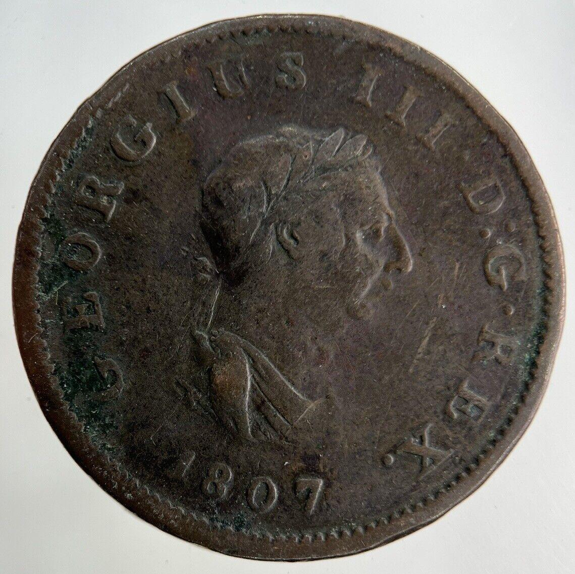 1807 George III 3rd Half-Penny Coin | Collectable Grade