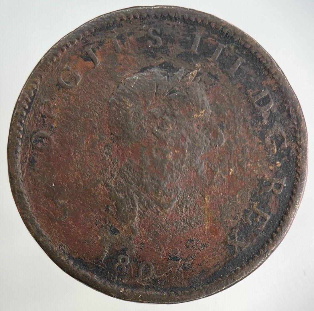 1807 George III 3rd Half-Penny Coin | Collectable Grade
