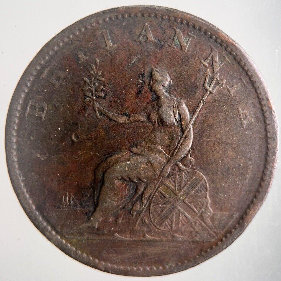 1807 George III 3rd Half-Penny Coin | Very High Grade | a4398
