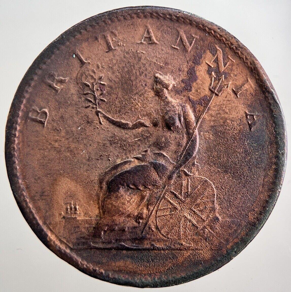 1807 George III 3rd Half-Penny Coin | Fine Collectable Grade | a2880