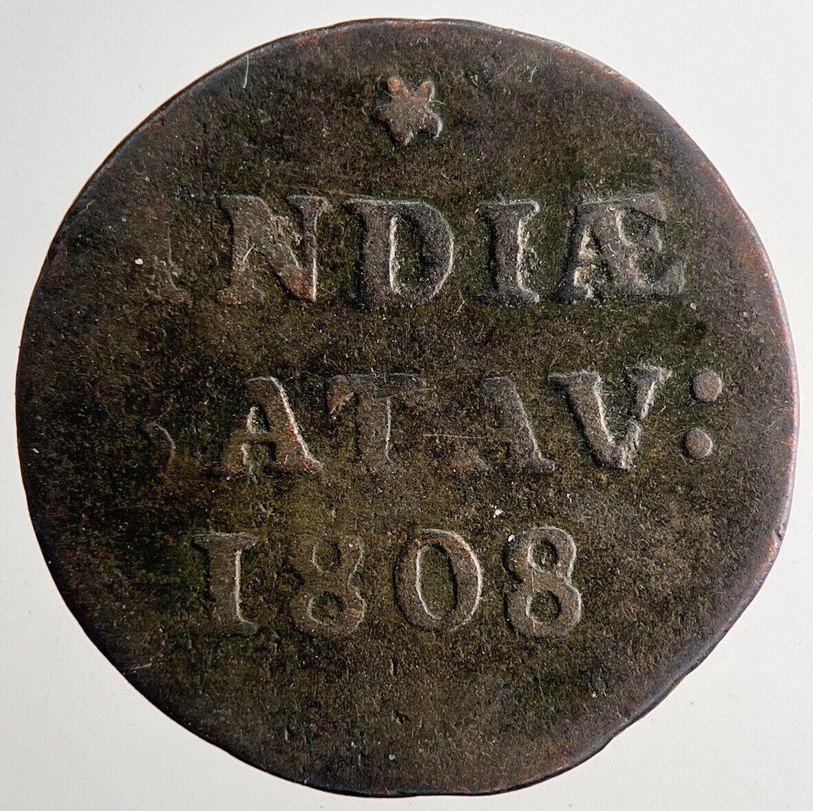 1808 Netherlands East Indies 5 1/16 Gulden Coin | Collectable Grade | a9665
