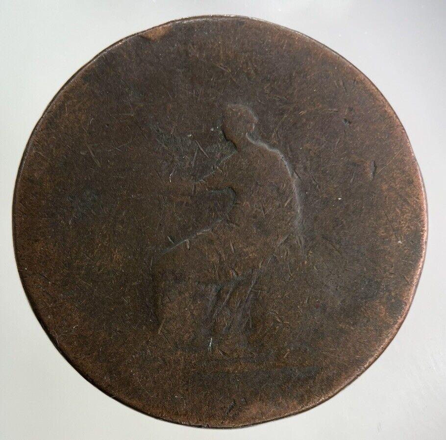 1807 George III 3rd Half-Penny Coin | Worn Grade