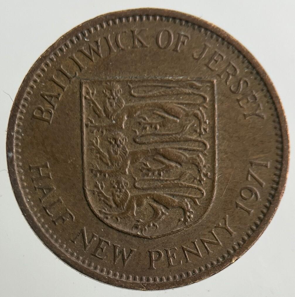 1971 Jersey Half-Penny Coin | Fine Collectable Grade