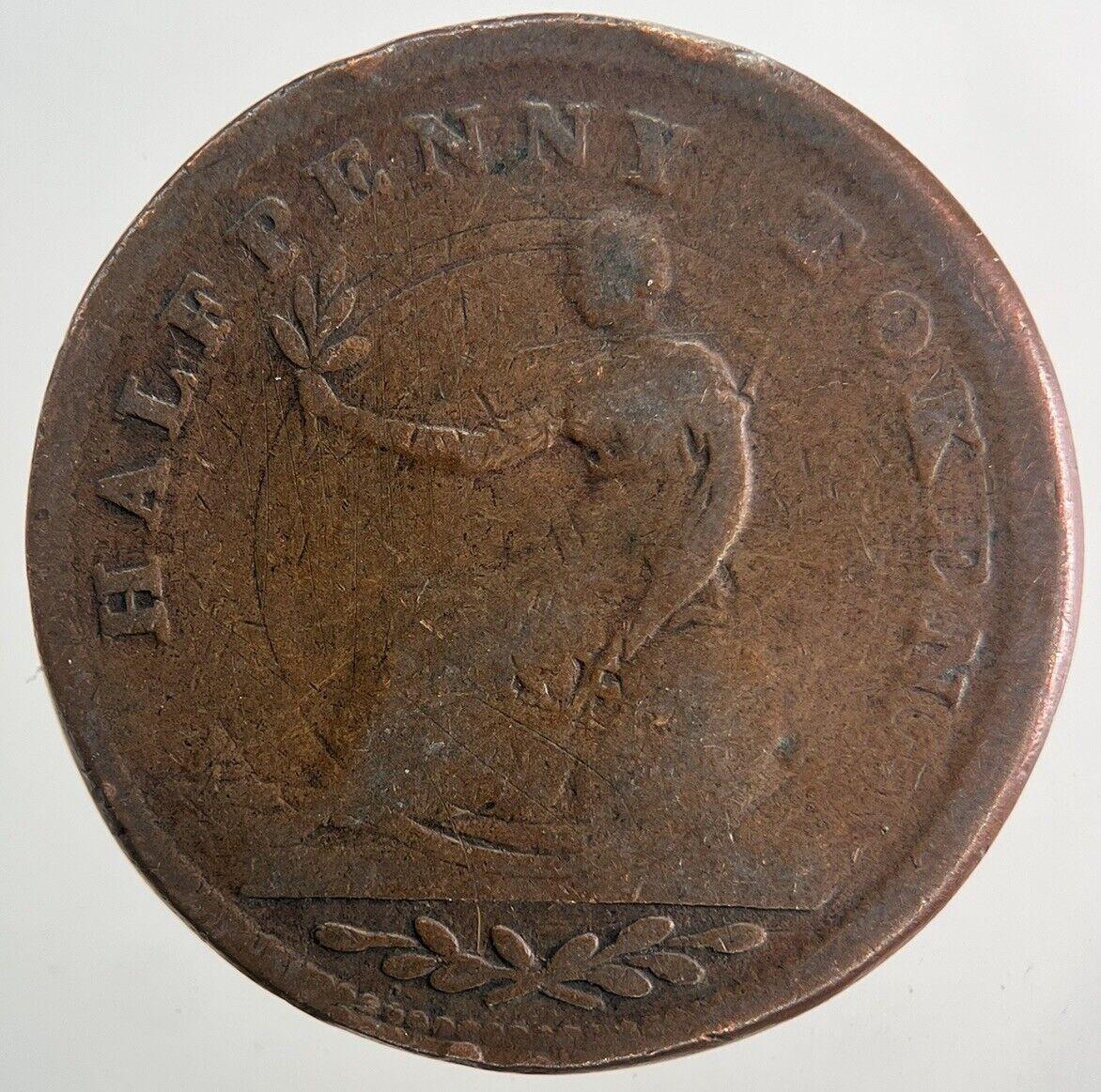 1813 Canada Nobis Half-Penny Token Coin | Collectable Grade | a9985