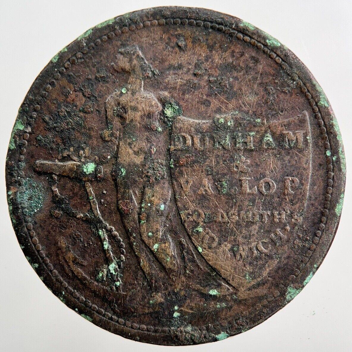 1811 Norwich Dunham Goldsmiths Half-Penny Token Coin | Collectable Grade | a1475