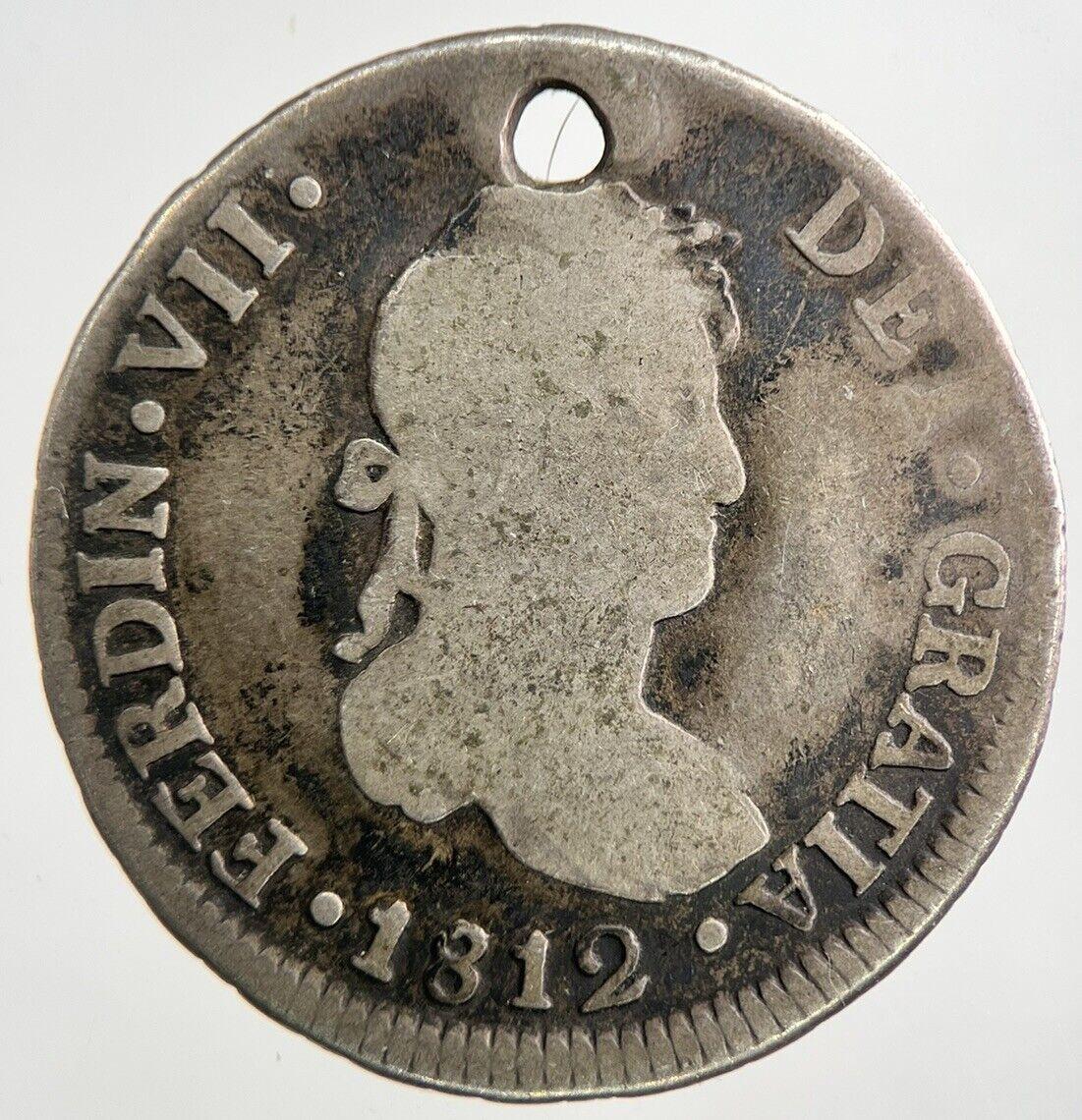 1812 Spain 2 Reales Silver Coin | Collectable Grade | a9258