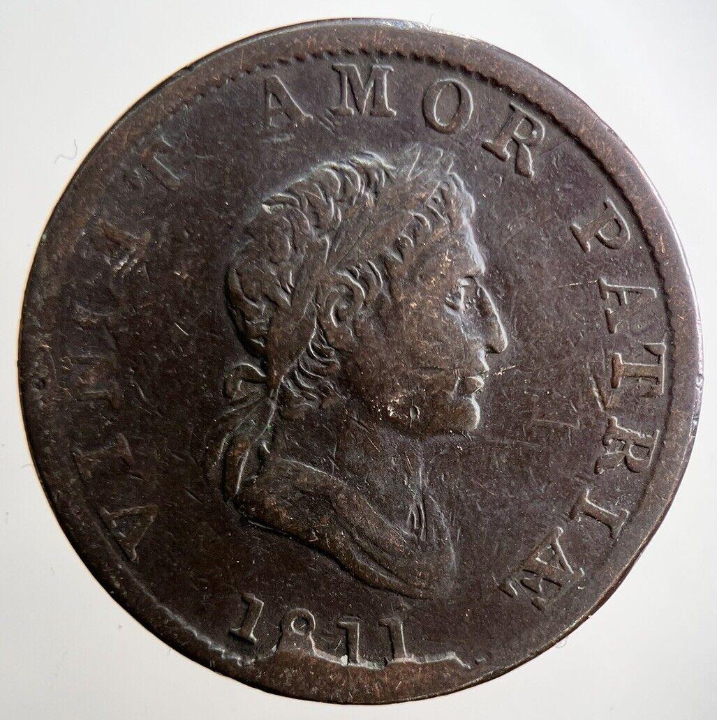 1811 Vincit Amor Patria Half-Penny Token Coin | Collectable Grade | a2914