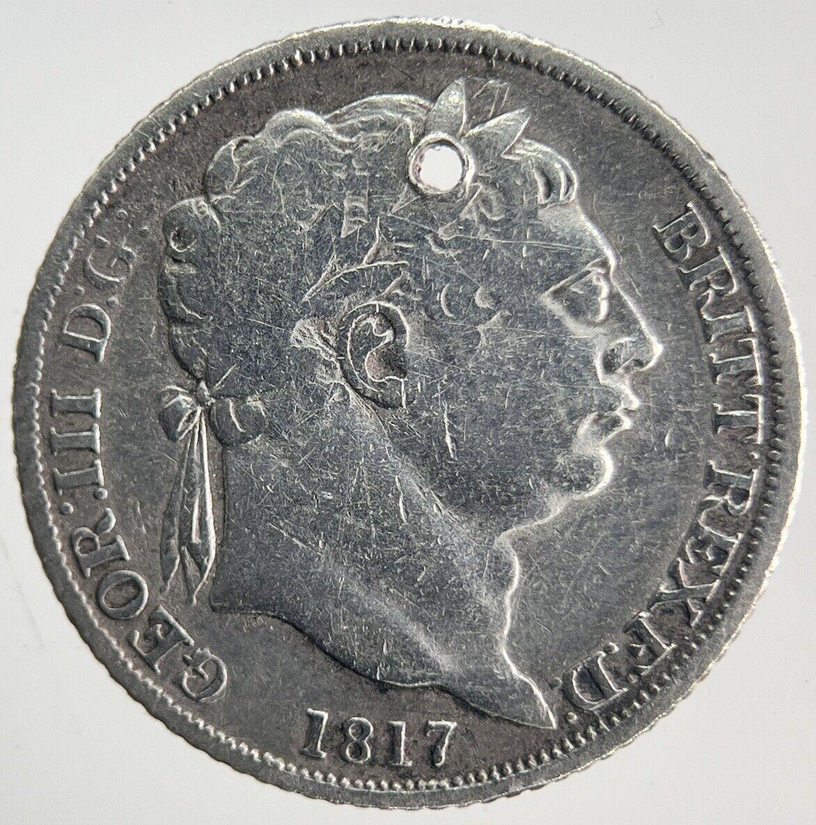1817 George III Sixpence | British Silver Coin | Collectable Grade | a135