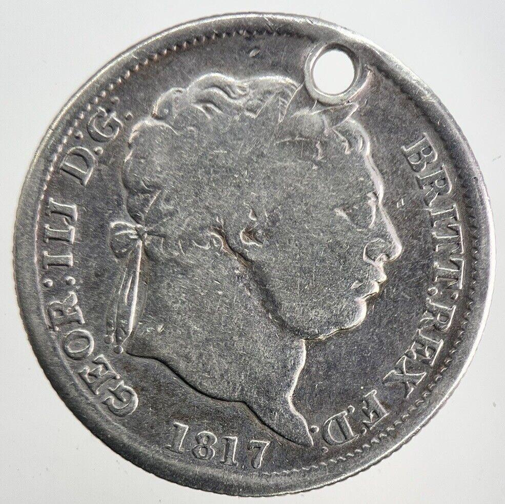1817 George III 3rd Shilling Silver Coin | Collectable Grade | a9894